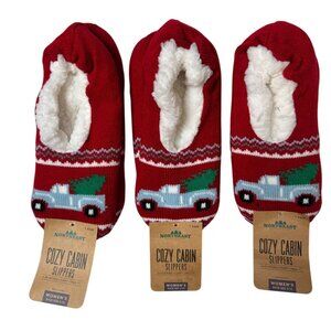 2/$30 NWT Northeast Outfitters Cozy Cabin Size 5-10 Slippers Aloe Infused Comfy